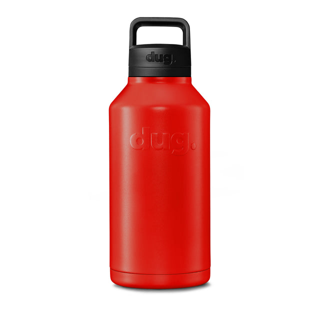 2L insulated water bottle - Red dug